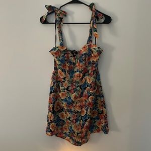 VICI doll floral tie top dress